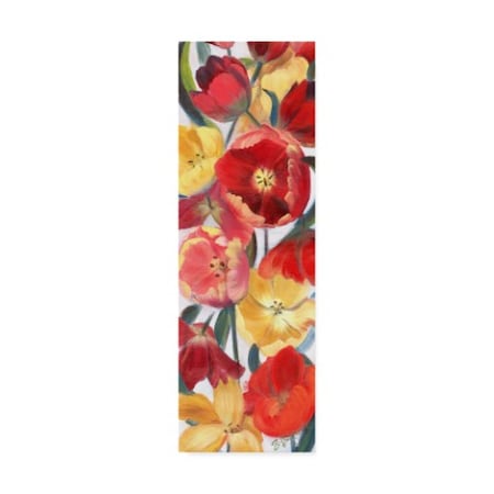 Sandra Iafrate 'Tulip Array Panel Ii' Canvas Art,10x32